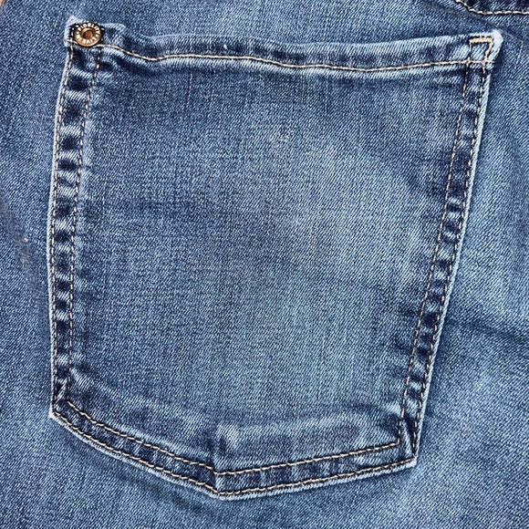 Fidelity Jimmy Cathedral Medium Blue Stretch Denim Straight Leg Jeans Size 34 - Picture 4 of 14
